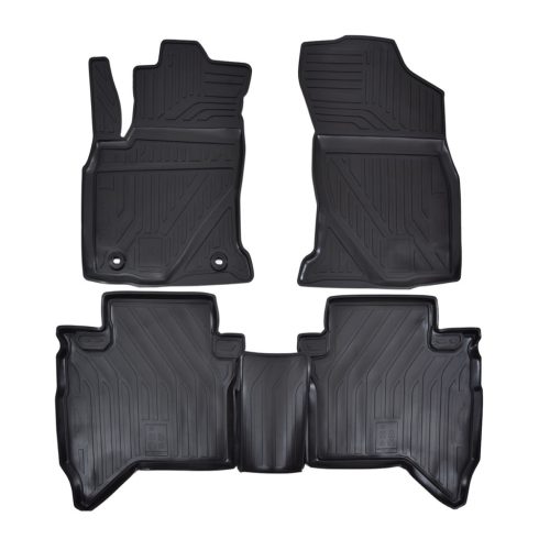 EgriAuto Prémiové 3D gumové autokoberce s upevněním TOYOTA Hilux 2015-