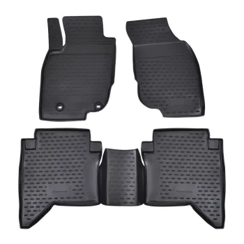   EgriAuto 3D prémiové gumové koberce s patentkami Toyota Hilux 2011-2015