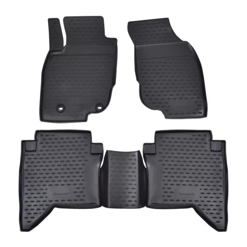 EgriAuto 3D prémiové gumové koberce s patentkami Toyota Hilux 2011-2015