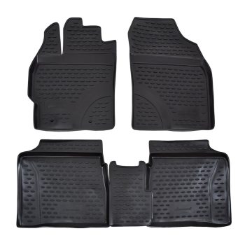   EgriAuto Prémiové 3D gumové autokoberce s upevněním TOYOTA Prius 2009-2016