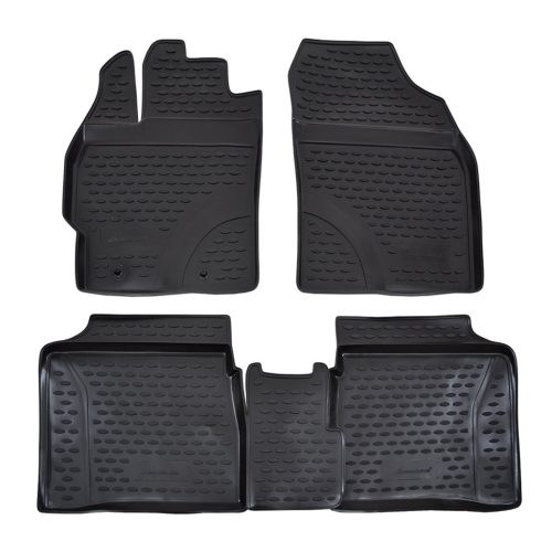 EgriAuto Prémiové 3D gumové autokoberce s upevněním TOYOTA Prius 2009-2016