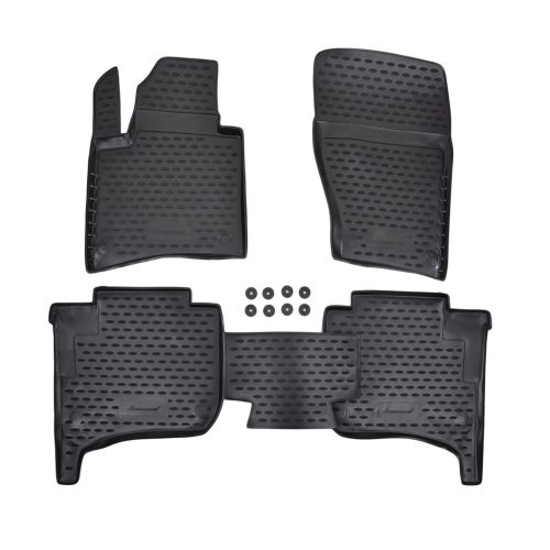 EgriAuto Prémiové 3D gumové autokoberce s upevněním Cayenne 2010-2018