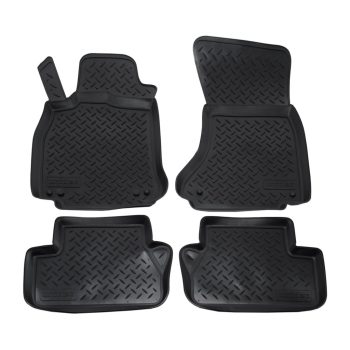   EgriAuto Prémiové 3D gumové autokoberce s upevněním NORM Audi A4 B8 2007-2015 4 ks