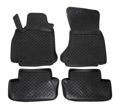 EgriAuto Prémiové 3D gumové autokoberce s upevněním NORM Audi A4 B8 2007-2015 4 ks