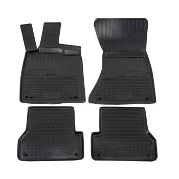   EgriAuto Prémiové 3D gumové autokoberce s upevněním NORM Audi A6 C7 2011-2018 4 ks