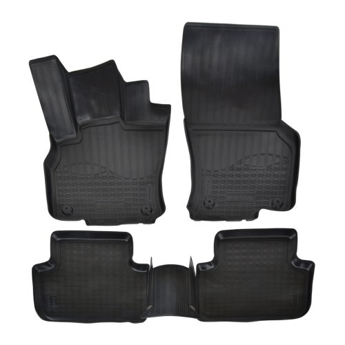 EgriAuto Prémiové 3D gumové autokoberce s upevněním NORM Audi Q3 2018- 4 ks