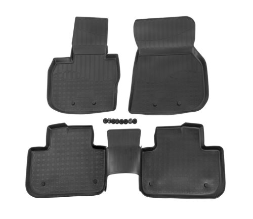 EgriAuto Prémiové 3D gumové autokoberce s upevněním NORM Bmw X3 G1 2017-2023 4 ks