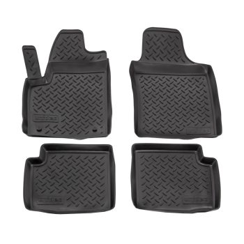   EgriAuto Prémiové 3D gumové autokoberce s upevněním NORM FIAT 500 2008-2015 4 ks