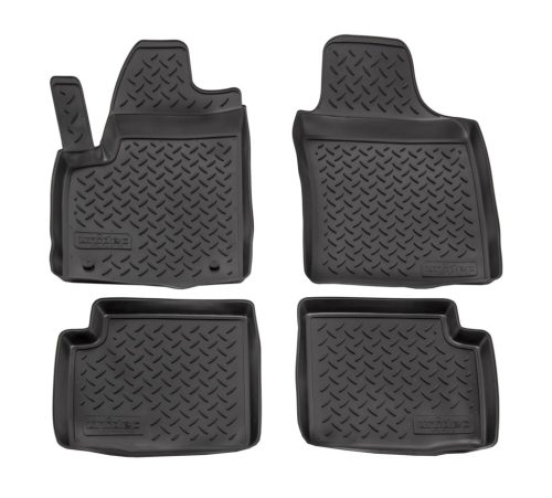 EgriAuto Prémiové 3D gumové autokoberce s upevněním NORM FIAT 500 2008-2015 4 ks