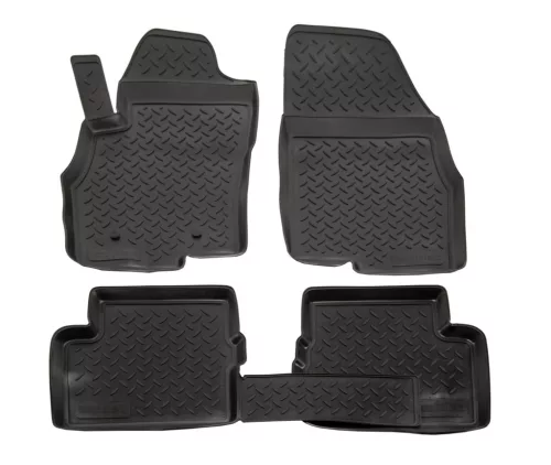 EgriAuto Prémiové 3D gumové autokoberce s upevněním NORM FIAT Grande Punto 2005-2009 4 ks