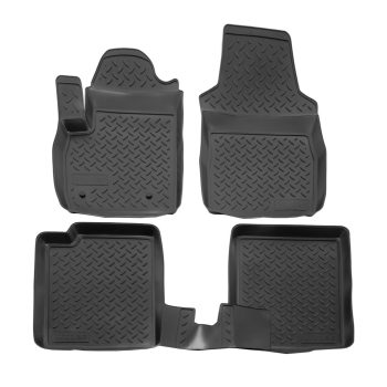   EgriAuto Prémiové 3D gumové autokoberce s upevněním NORM FIAT Panda 2003-2012 4 ks