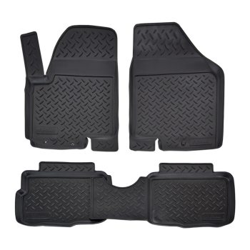   EgriAuto Prémiové 3D gumové autokoberce s upevněním NORM Kia Soul AM 2008-2013