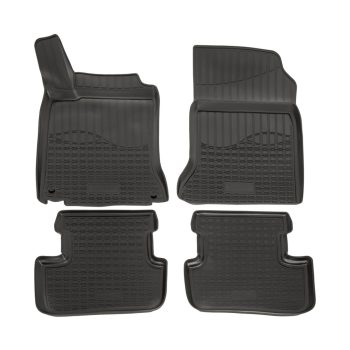   EgriAuto Prémiové 3D gumové autokoberce s upevněním NORM MERCEDES-Benz A-Class W176/CLA C117/GLA X156 4 ks