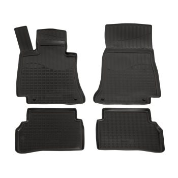   EgriAuto Prémiové 3D gumové autokoberce s upevněním NORM MERCEDES-Benz C-Class W205 2014-2021 4 ks
