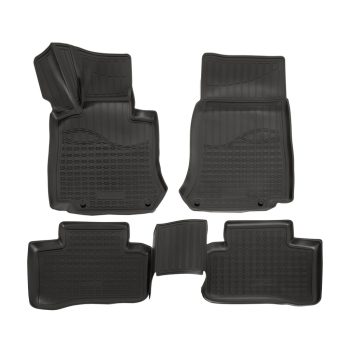   EgriAuto Prémiové 3D gumové autokoberce s upevněním NORM MERCEDES-Benz GLC X253 2015-2022 4 ks