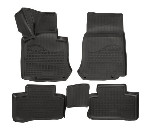 EgriAuto Prémiové 3D gumové autokoberce s upevněním NORM MERCEDES-Benz GLC X253 2015-2022 4 ks