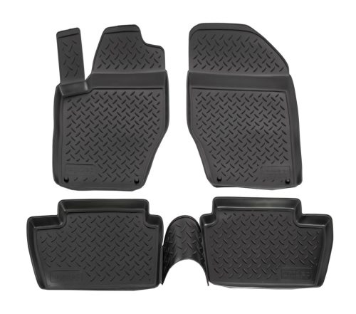 EgriAuto Prémiové 3D gumové autokoberce s upevněním NORM PEUGEOT 308 2008-2014 4 ks