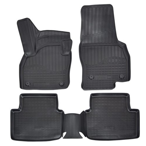 EgriAuto Prémiové 3D gumové autokoberce s upevněním NORM SKODA Kamiq 2019- 5 ks