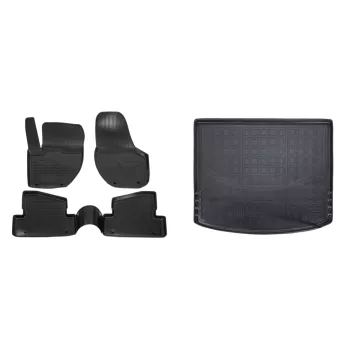   Prémiové gumové autokoberce a gumová vana do kufru Volvo V40 5-dveřový 2012- (egriauto_NORMVO501_NORLVO501_1)