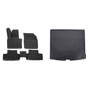   Prémiové gumové autokoberce a gumová vana do kufru Volvo XC60 5-dveřový 2017- (egriauto_NORMVO502_NORLVO503_1)