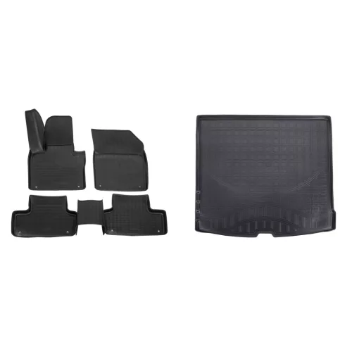 Prémiové gumové autokoberce a gumová vana do kufru Volvo XC60 5-dveřový 2017- (egriauto_NORMVO502_NORLVO503_1)