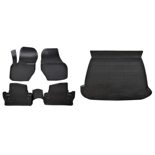 Prémiové gumové autokoberce a gumová vana do kufru Volvo S60 4-dveřový 2010-2019 (egriauto_NORMVO507_NORLVO510_1)