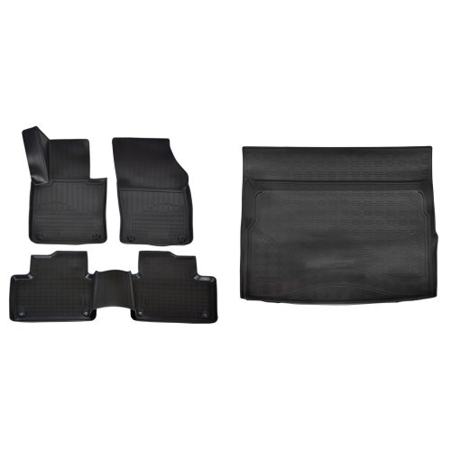 Prémiové gumové autokoberce a gumová vana do kufru Volvo S60 4-dveřový 2019- (egriauto_NORMVO508_NORLVO511_1)