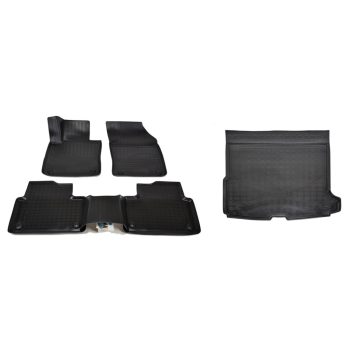   Prémiové gumové autokoberce a gumová vana do kufru Volvo V60 5-dveřový 2018- (egriauto_NORMVO509_NORLVO507_1)