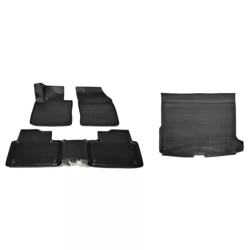 Prémiové gumové autokoberce a gumová vana do kufru Volvo V60 5-dveřový 2018- (egriauto_NORMVO509_NORLVO507_1)