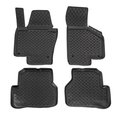 EgriAuto Prémiové 3D gumové autokoberce s upevněním NORM VOLKSWAGEN Passat B6/B7 2005-2015 4 ks