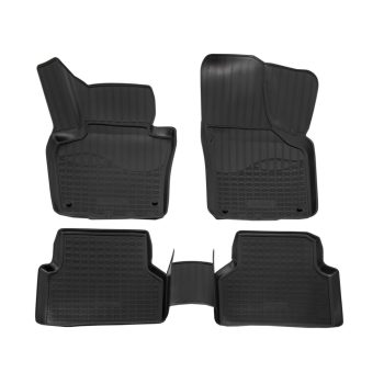   EgriAuto Prémiové 3D gumové autokoberce s upevněním NORM VOLKSWAGEN Tiguan 2007-2015 4 ks