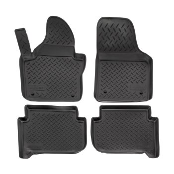   EgriAuto Prémiové 3D gumové autokoberce s upevněním NORM VOLKSWAGEN Touran 2003-2015 4 ks