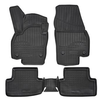   EgriAuto Prémiové 3D gumové autokoberce s upevněním NORM VOLKSWAGEN T-Cross 2018- 5 ks