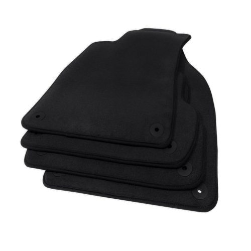 EgriAuto plyšový textilní koberec černý Audi A4 B6/B7 2001-2008 4 ks