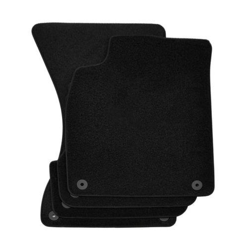 EgriAuto plyšový textilní koberec černý Audi A6 C7 2011-2018 4 ks