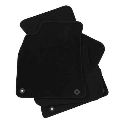 EgriAuto plyšový textilní koberec černý Audi A4 B8 2008-2015 4 ks