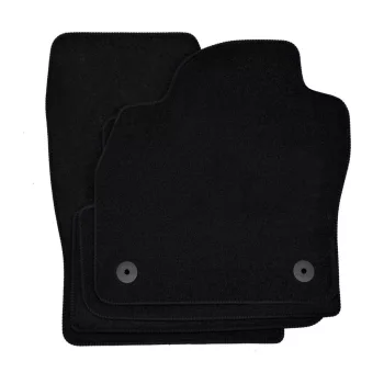   EgriAuto plyšový textilní koberec černý VW Polo AW 2017-vyšší 4 ks