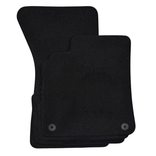 EgriAuto plyšový textilní koberec černý Audi A6 C8 2018-magasabb 4 ks