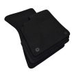 EgriAuto plyšový textilní koberec černý Audi A6 C8 2018-magasabb 4 ks