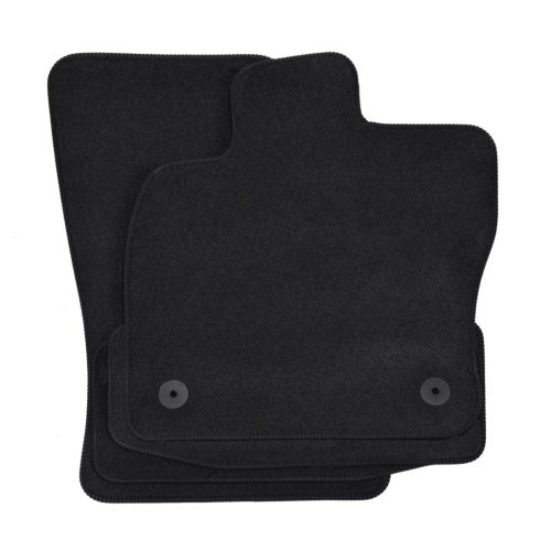 EgriAuto plyšový textilní koberec černý Audi Q2 2016-magasabb 4 ks