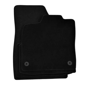   EgriAuto plyšový textilní koberec černý VW iD.4 2020-vyšší 4 ks