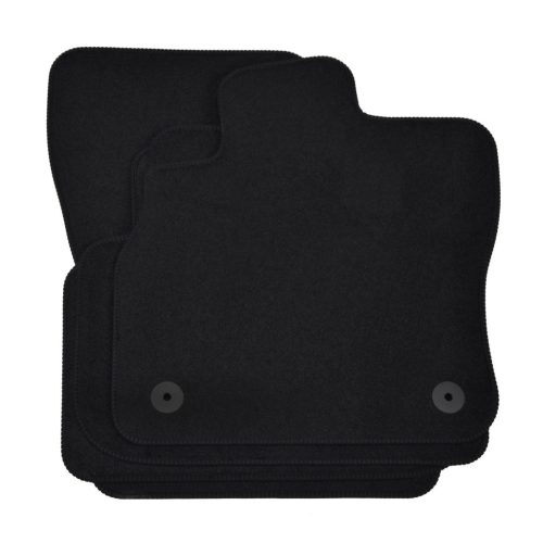 EgriAuto plyšový textilní koberec černý Audi Q3 2018-magasabb 4 ks