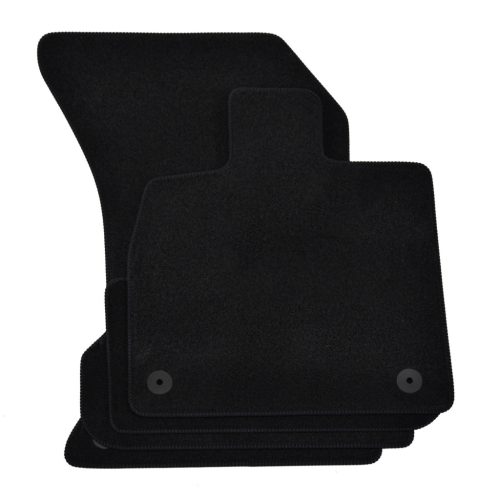 EgriAuto plyšový textilní koberec černý Audi Q5 2017-2023 4 ks