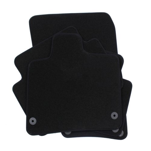 EgriAuto plyšový textilní koberec černý Audi Q7 7 míst 2018-vyšší 6 ks