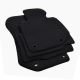EgriAuto plyšový textilní koberec černý Bmw 3 E36 1990-1998 4 ks