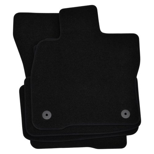 EgriAuto plyšový textilní koberec černý CITROEN C5 Aircross 2018-magasabb 4 ks
