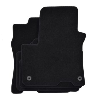  EgriAuto plyšový textilní koberec černý HYUNDAI Kona Electric 2017-vyšší 4 ks