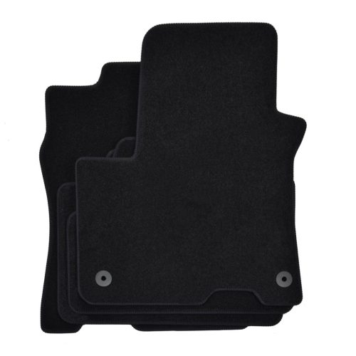 EgriAuto plyšový textilní koberec černý HYUNDAI Kona Electric 2017-vyšší 4 ks