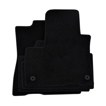   EgriAuto plyšový textilní koberec černý Kia Soul Electric 2019-vyšší 4 ks