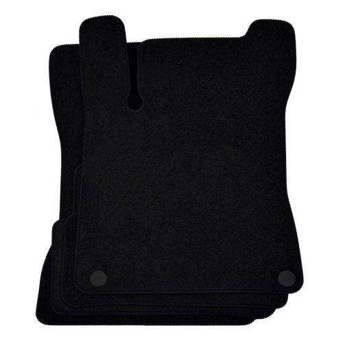 EgriAuto plyšový textilní koberec černý MERCEDES B-Klasse W247 2019-vyšší 4 ks